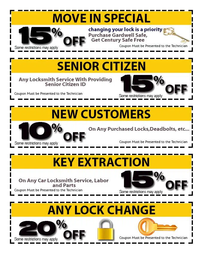 Security Locksmith Services Chicago Ridge, IL 708-297-9149 - coupon-img